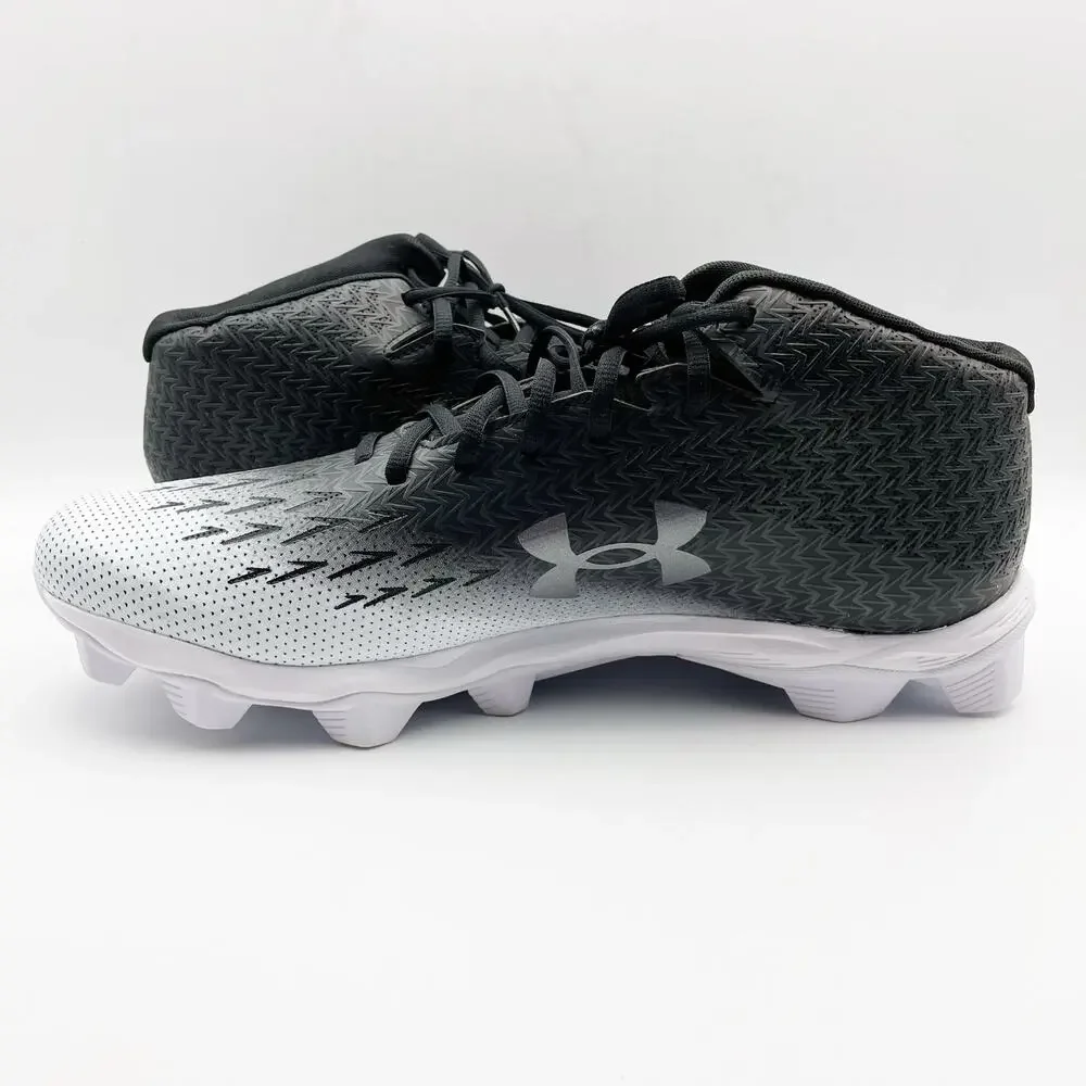 Under Armour Mens Spotlight Fran RM 4.0 Cleats US 12.5 M EU 47 White Black EUC